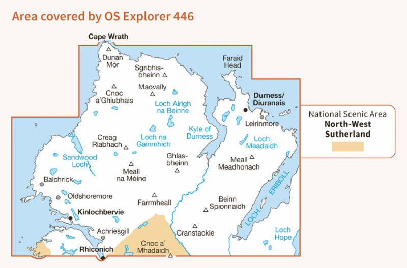OS Explorer Map 446 - Durness and Cape Wrath-2